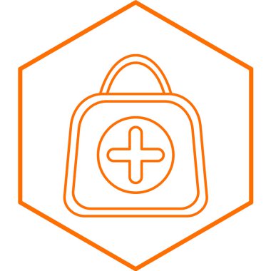 İlk Yardım Kiti modern simge vektör çizimi