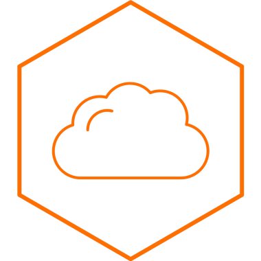 bulut modern simge vektör illüstrasyonu