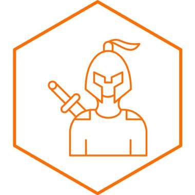 Karakter modern simge vektör illüstrasyonu