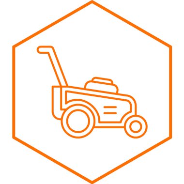 Çimen Kesicisi modern ikon vektör çizimi