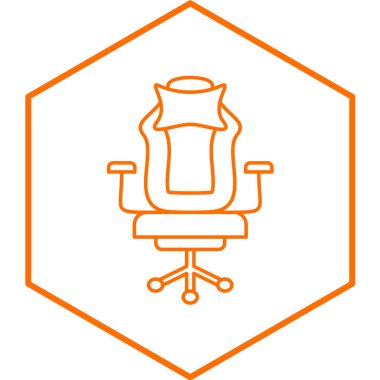 Oyun Sandalyesi Modern ikon vektör çizimi