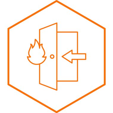 Modern simge vektör illüstrasyonunu ateşle