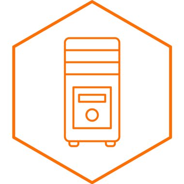 Bilgisayar Vakası modern simge vektör illüstrasyonu