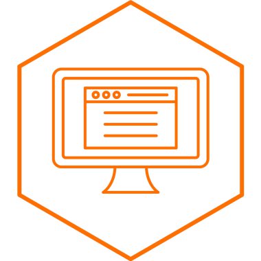 Web sitesi simge. Vektör çizim