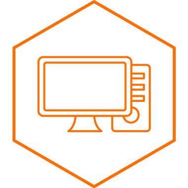 bilgisayar simgesi vektör illüstrasyonu