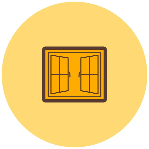 Ventana Icono Web Ilustración Simple — Vector de stock