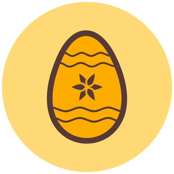 Easter Egg Web Icon — Stock Vector