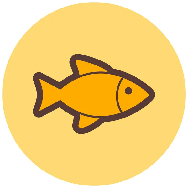 Fish Modern Icon Vector Illustration — ストックベクタ