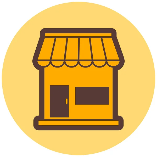 Tienda Icono Web Ilustración Simple — Vector de stock