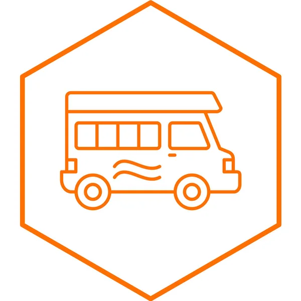 Bus Icon Vektor Illustration — Stockvektor