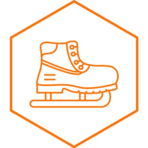 Ice Skate Modern Ikon Vektor Illustration — Stock vektor