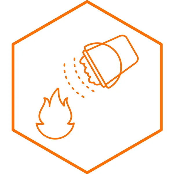 Fire Bucket Moderní Ikona Vektorové Ilustrace — Stockový vektor