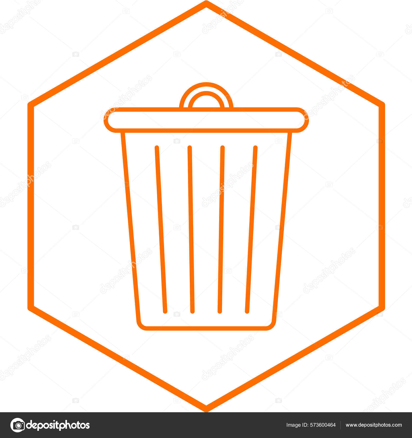Trash Can Icon Simple Style Isolated White Background Symbol Recycle Stock  Vector by ©MuhammadAtiq 573600464