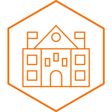 Elçilik simgesinin vektör illüstrasyonu