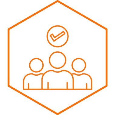 Partner simgesinin vektör illüstrasyonu