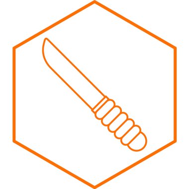 Bıçak simgesinin vektör illüstrasyonu