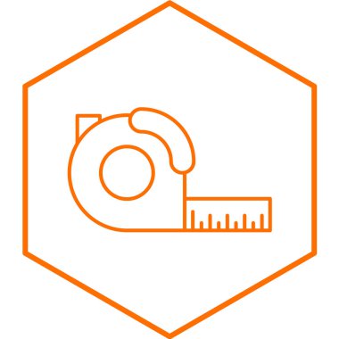 mezura simgesi. vektör illüstrasyonu