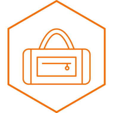 Spor çanta simge vektör çizim