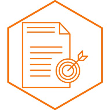 Hedef simgenin vektör illüstrasyonu