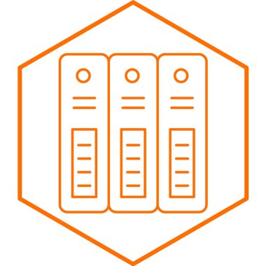 arşiv simgesi vektör illüstrasyonu