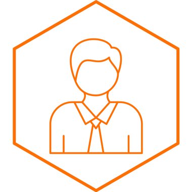 Avukat simgesi, vektör illüstrasyonu