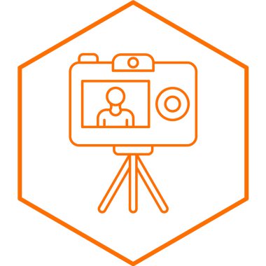 Video Kayıt simgesinin vektör illüstrasyonu