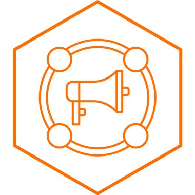 Yardımcı Pazarlama simgesinin vektör illüstrasyonu