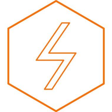 Enerji simgesinin vektör illüstrasyonu