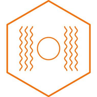 Titreşim simgesi, vektör illüstrasyonu