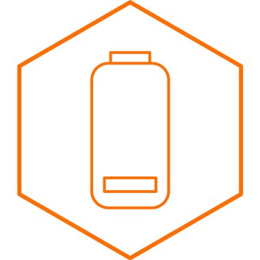 pil düşük simge vektör çizimi