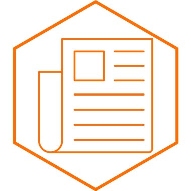 Yayın simgesinin vektör illüstrasyonu