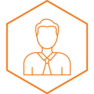 Ziyaretçi simgesinin vektör illüstrasyonu