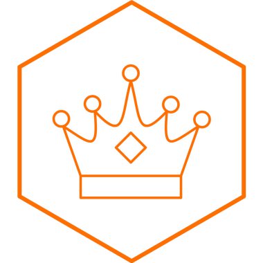 taç simgesi vektör illüstrasyonu