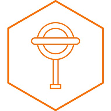 Yeraltı İşareti simgesinin vektör illüstrasyonu