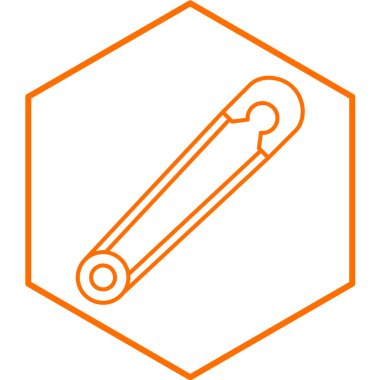 vektör çizim çengelli iğne