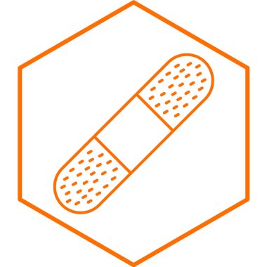 tıbbi alçı simgesi. vektör çizim