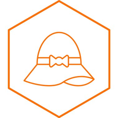 İnsan şapkası simgesinin vektör illüstrasyonu