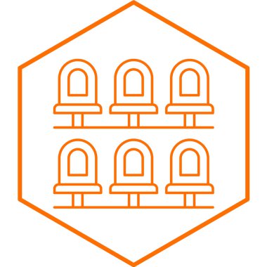 Ev binası ikonu. Web için kilise vektör simgelerinin özet çizimi