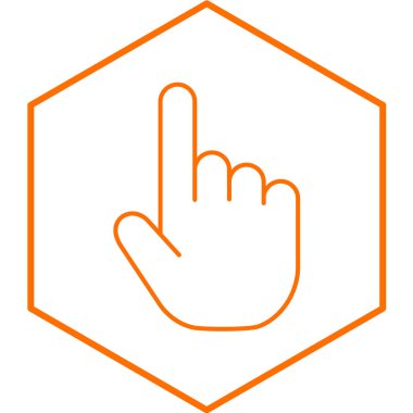 El imleç simgesi. vektör illüstrasyonu