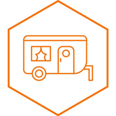 Beyaz çizgi elektrikli hokey oyuncusu ikonu sarı arka planda izole edildi. vektör illüstrasyonu