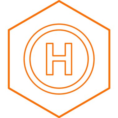 Hastane Simgesi Vektör İllüstrasyonu