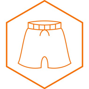 Pantolon ikonu. Web için mayo vektör simgelerinin özet çizimi