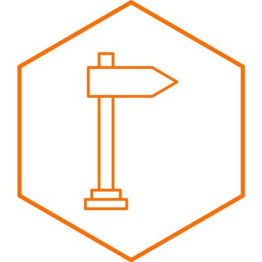 işaret posta simgesi vektör illüstrasyonu