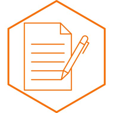 belge simgesi, vektör çizimi