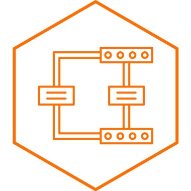 veri sunucusu simgesi vektör illüstrasyon tasarımı