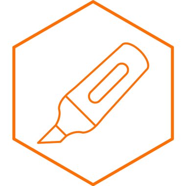 Marker simge vektör çizim