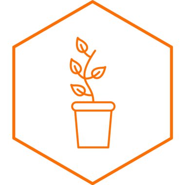 bitki simgesi vektör illüstrasyonu