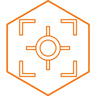 hedef simge, basit tasarım vektör çizimi