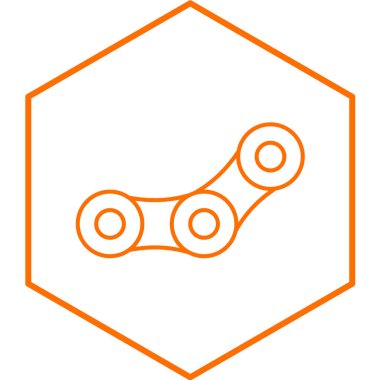 Zincir vektör yapı simgesi