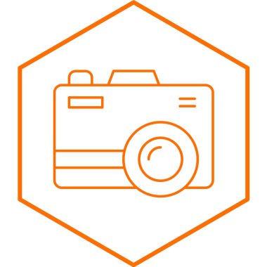 kamera simgesi vektör illüstrasyonu